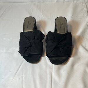 Worthington Black Bow Mules